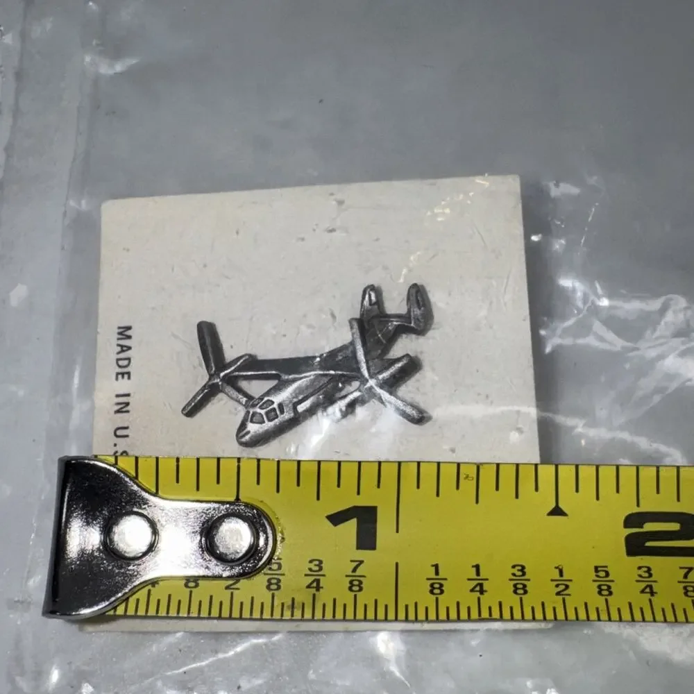 Vintage Bell Helicopter Boeing V-22 Osprey Lapel Pin Made in USA, 7/8” NIP